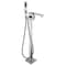 Anzzi Khone 2-Handle Claw Foot Tub Faucet with Hand Shower in Brushed Nickel FS-AZ0037BN - alternate 1
